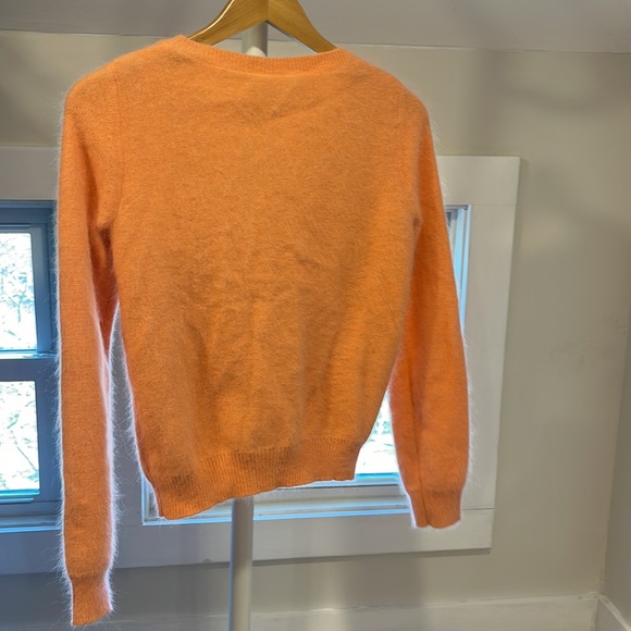 Anthropologie HWR Monogram Angora Lined Cardigan, Size Small - Picture 6 of 6